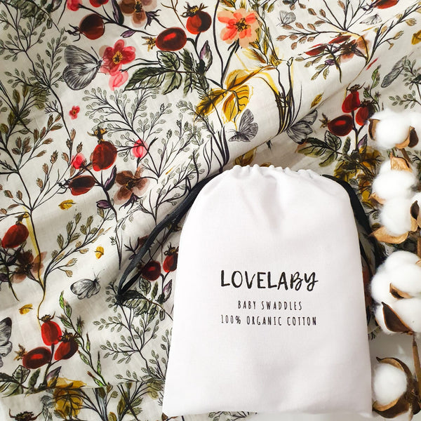 Baby organic muslin swaddle