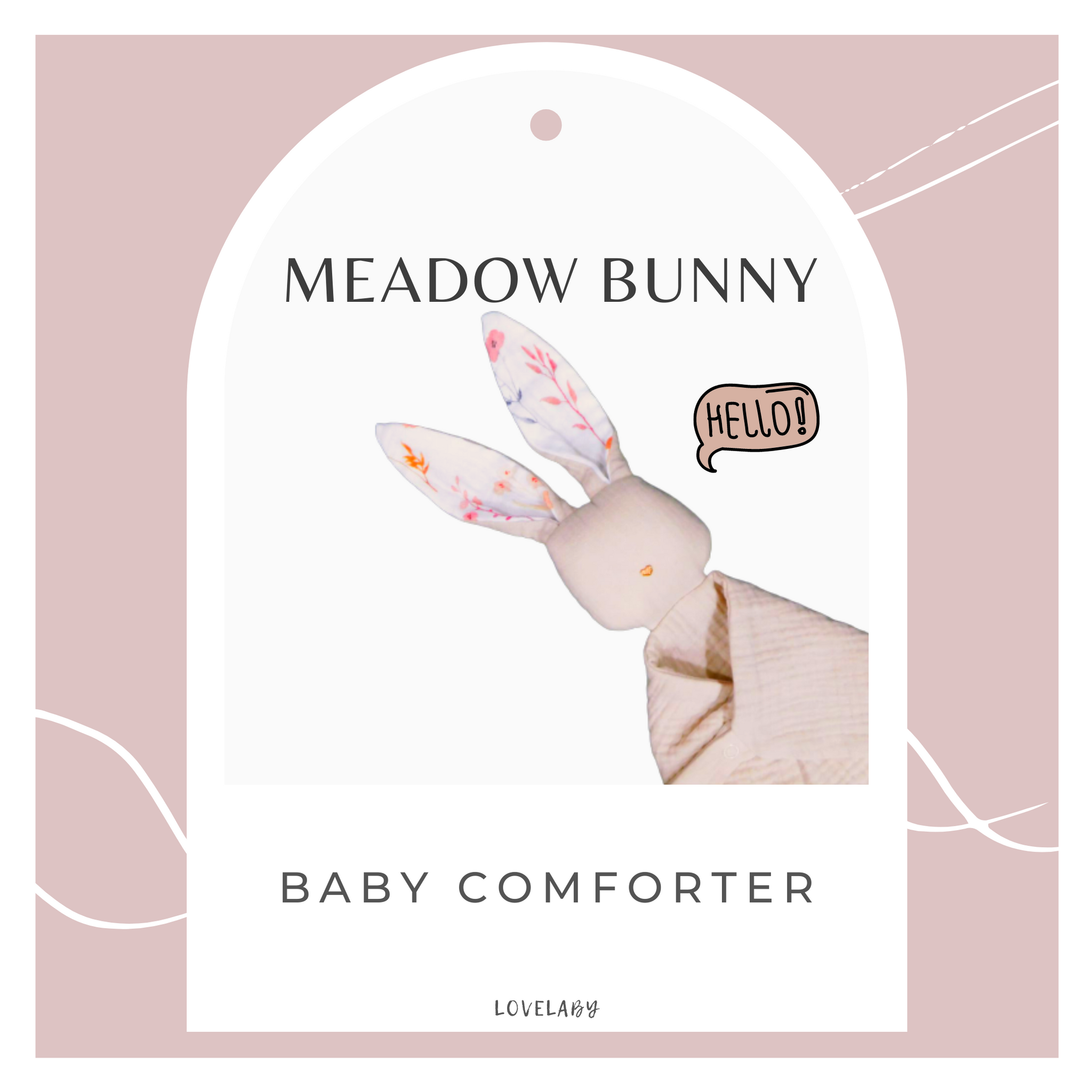 Meadow Bunny - GOTS Baby Comforter